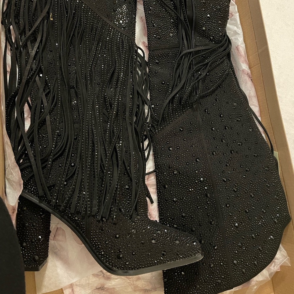 Jessica Simpson Asire Crystals tall boots